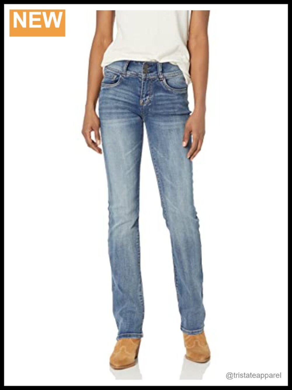WallFlower Ultra Slim Bootcut Mid-Rise Jeans 31.5" Inseam Stretch Denim
